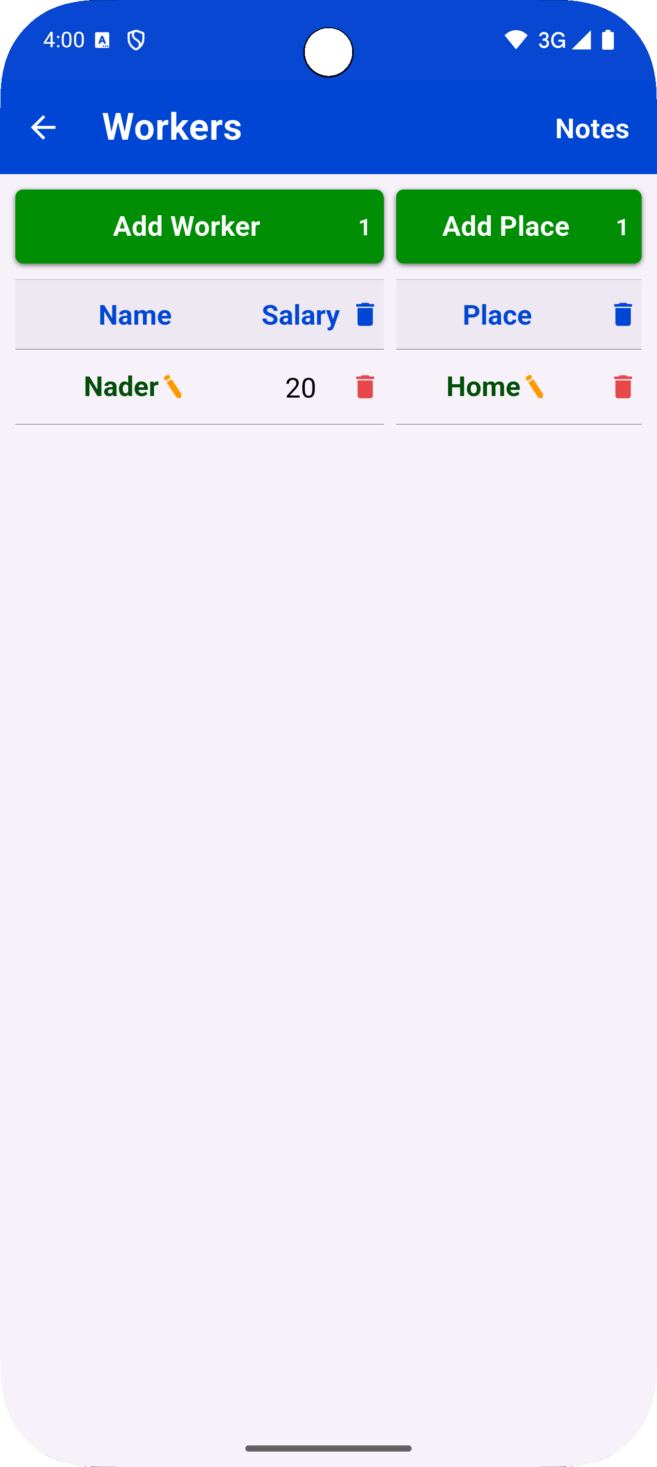 Workers screen
